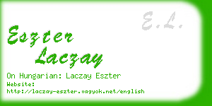 eszter laczay business card